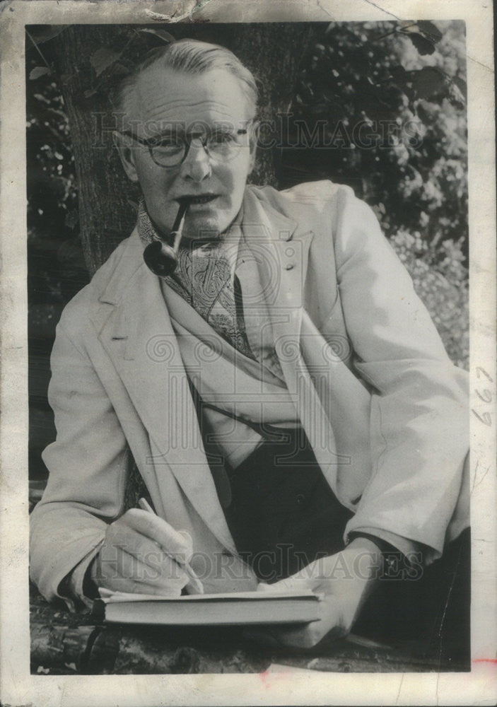 1963 Press Photo Sean O&#39;Faolain Irish Writer Author - Historic Images