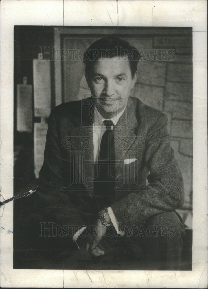 1959 Press Photo Patrick O&#39;Donovan Newspaper Journalist - Historic Images