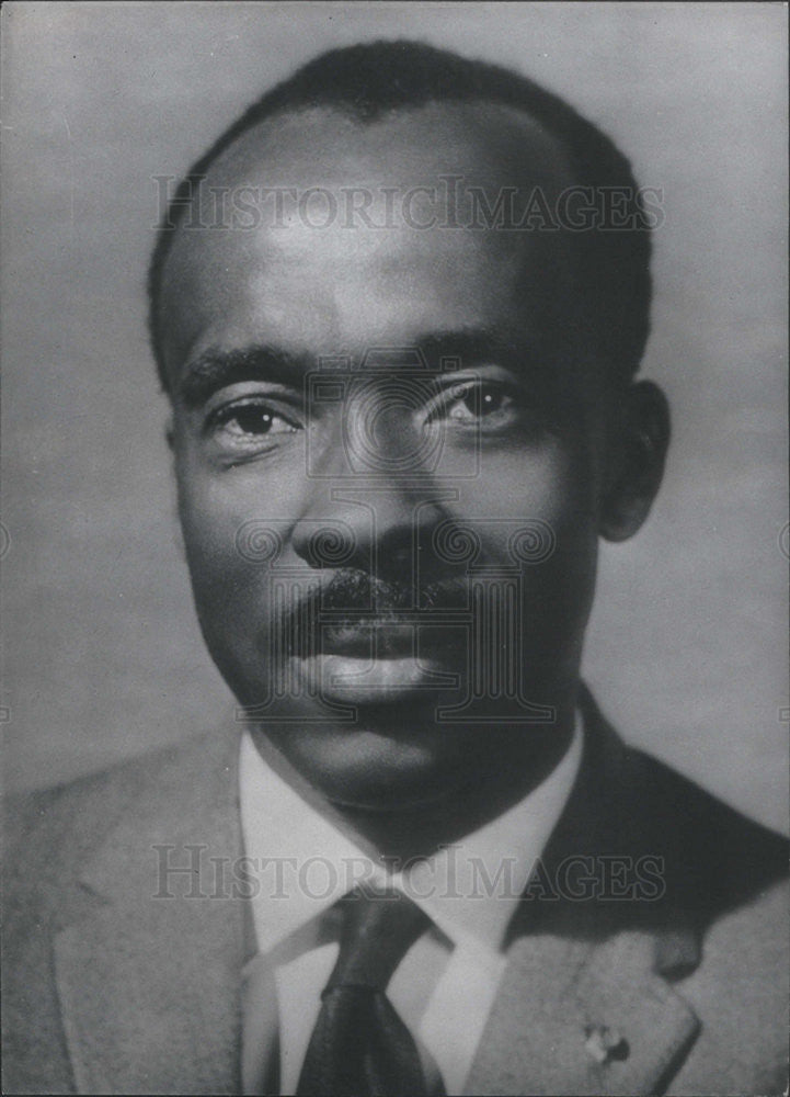 1963 Press Photo Andre Mintsa African Gabon Diplomat - Historic Images