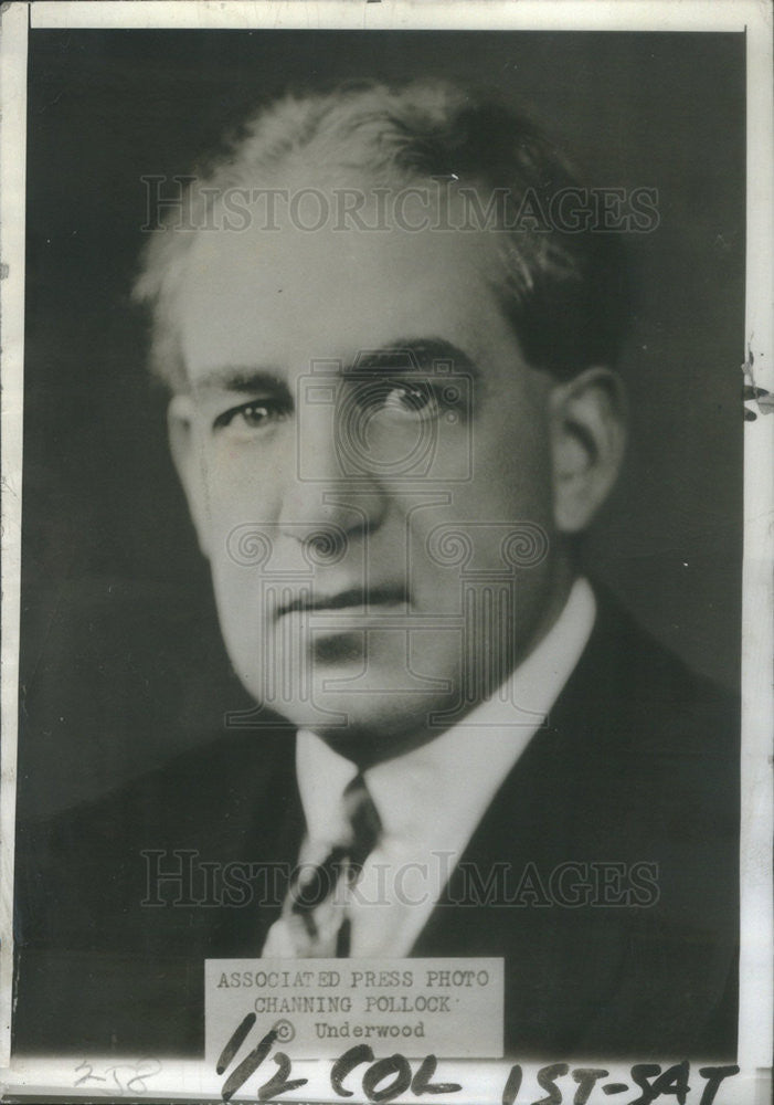 1946 Press Photo Channing Pollock playwright death - Historic Images