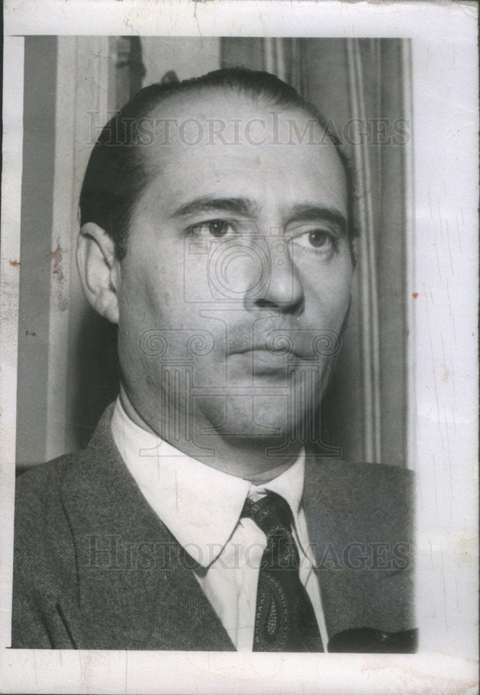 1949 Press Photo Roberto Rosselini director - Historic Images