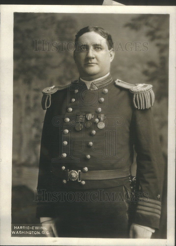 1914 Press Photo Captain Robert L Russel Commanding U.S.S South Caroli ...
