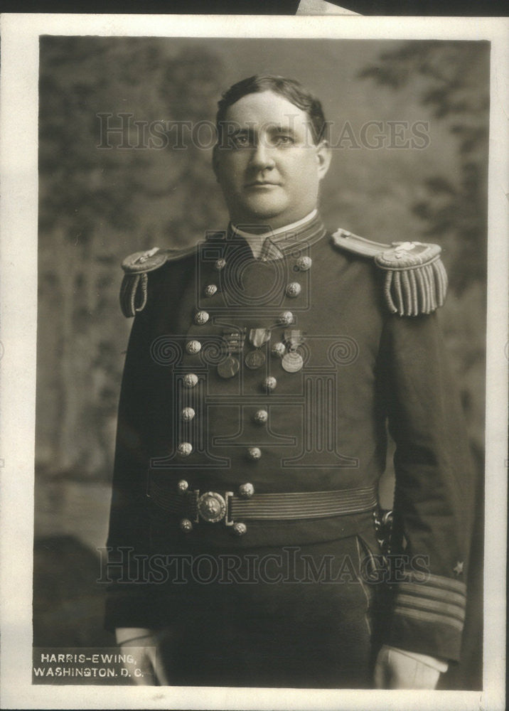 1914 Press Photo Captain Robert L Russel Commanding U.S.S South Carolina - Historic Images