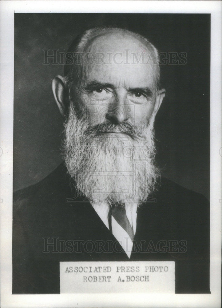 1938 Press Photo Robert A. Bosch German Inventor - Historic Images