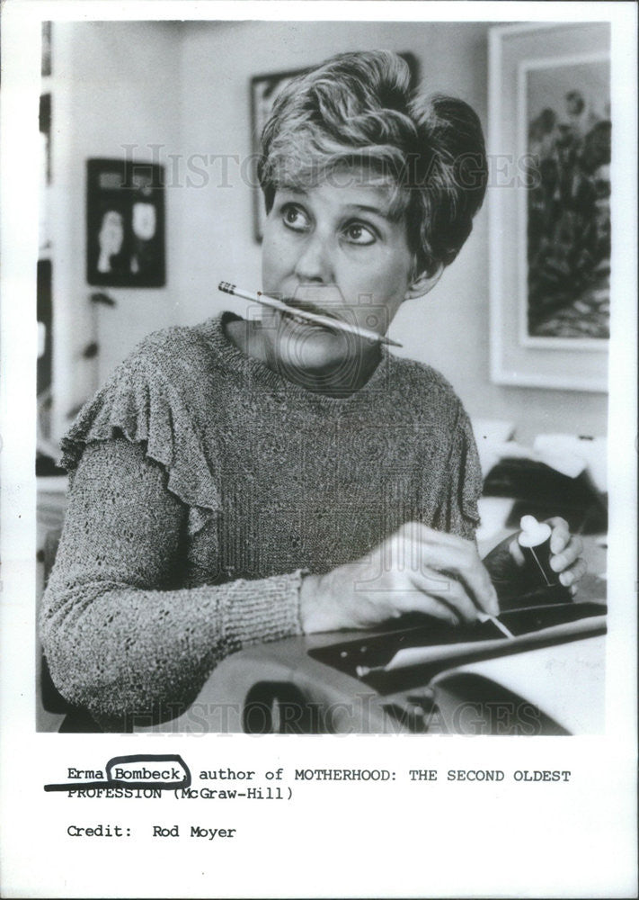 Press Photo Erma Bombeck Author Of Motherhood The Second Oldest Profession - Historic Images