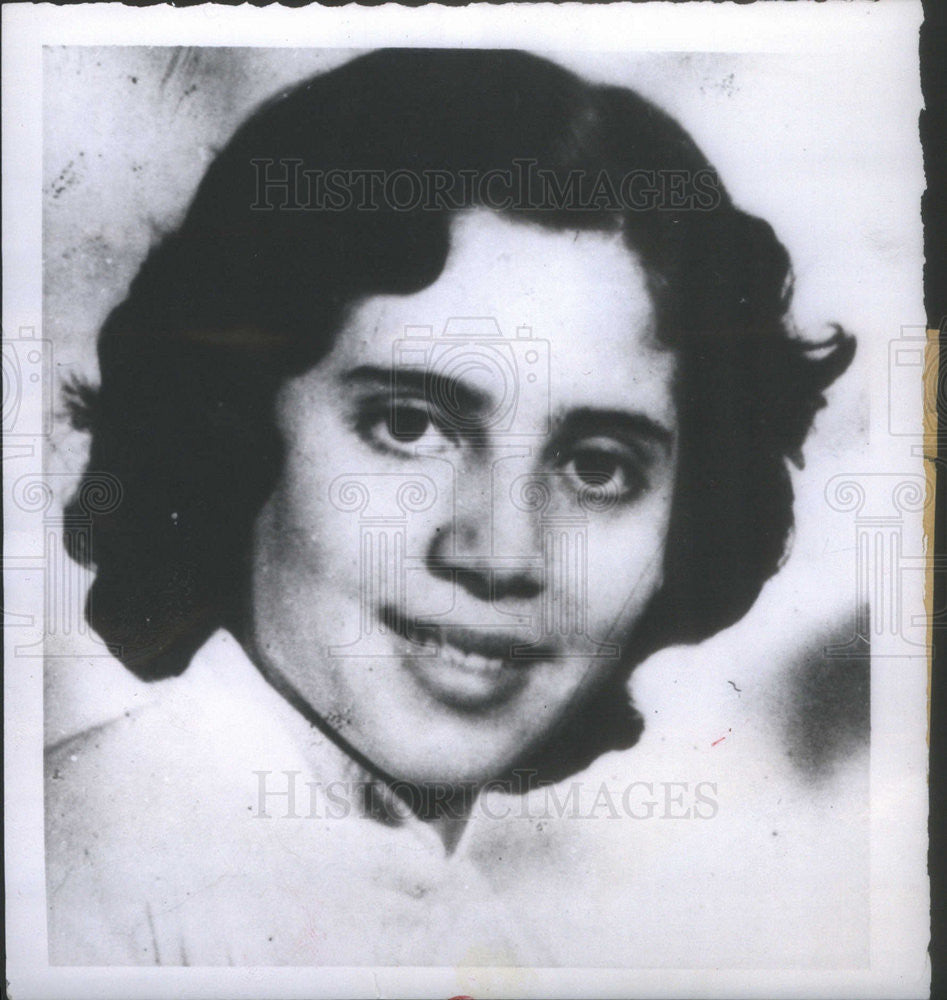 1958 Press Photo Djamila Bouhired Called Arab Joan Of Arc In Prison For Rebel - Historic Images