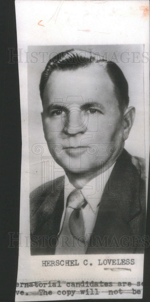 1959 Press Photo Gov. Loveless to Speak at Annual Banquet - Historic Images