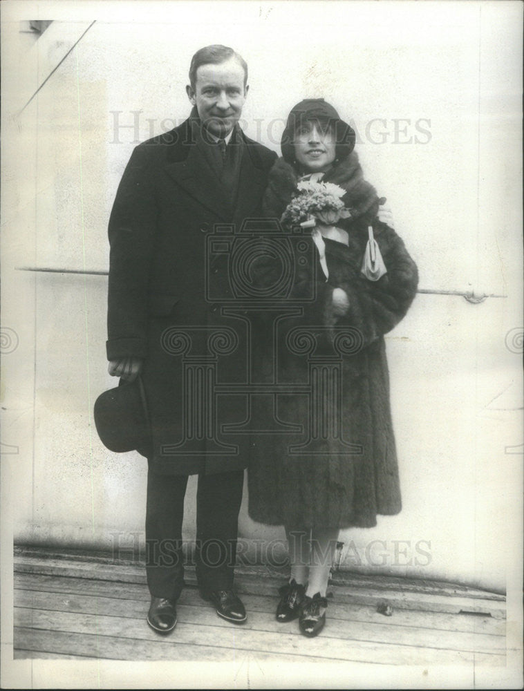 1930 Press Photo Mme. Anelita Galli-Curcl, Italian soprano &amp; husband Homer - Historic Images