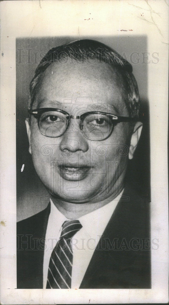 1963 Press Photo U Thant,UN Secretary-General - Historic Images
