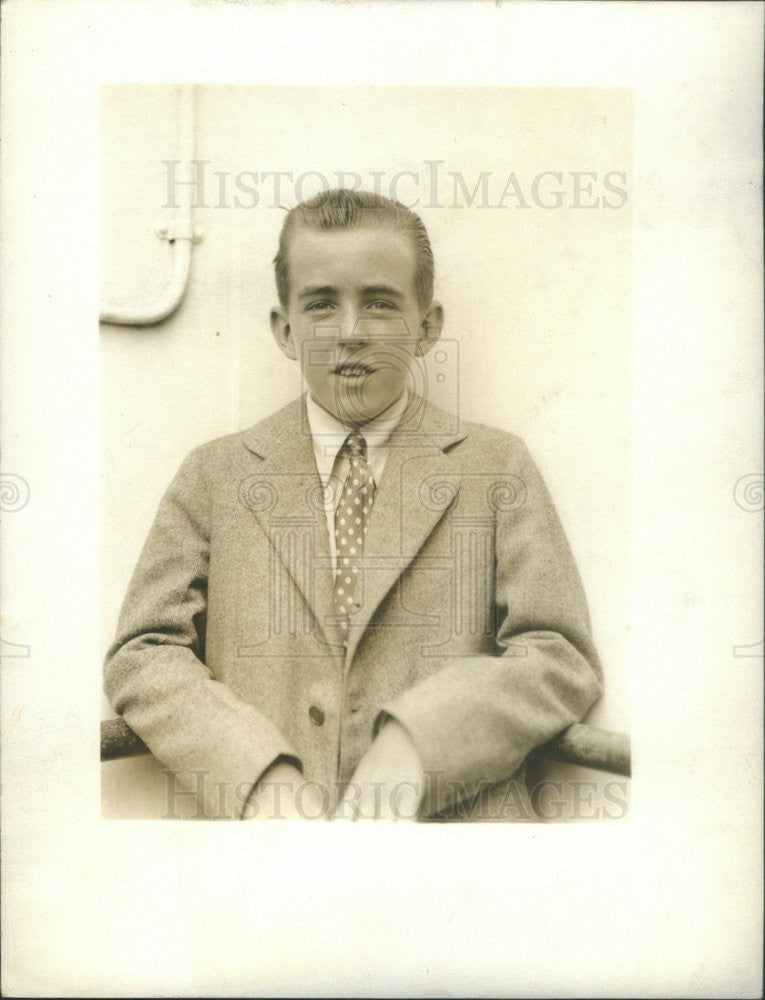 1928 Press Photo Edward McLean Son Washington Post Owner - Historic Images