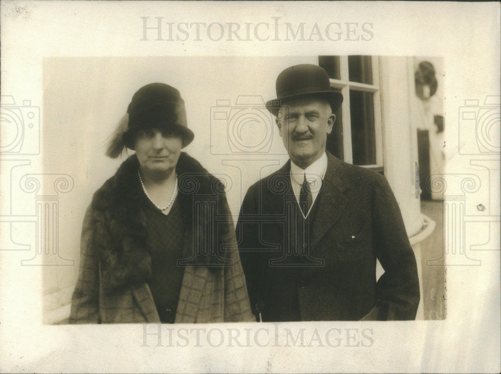 1926 Press Photo Irwin Laughlin .Minister to Greece and wife - Historic Images