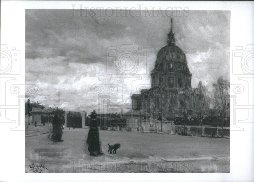 1996 Press Photo Artist Henry Ossawa Tanner Painting &quot;Les Invalides, Paris&quot; - Historic Images