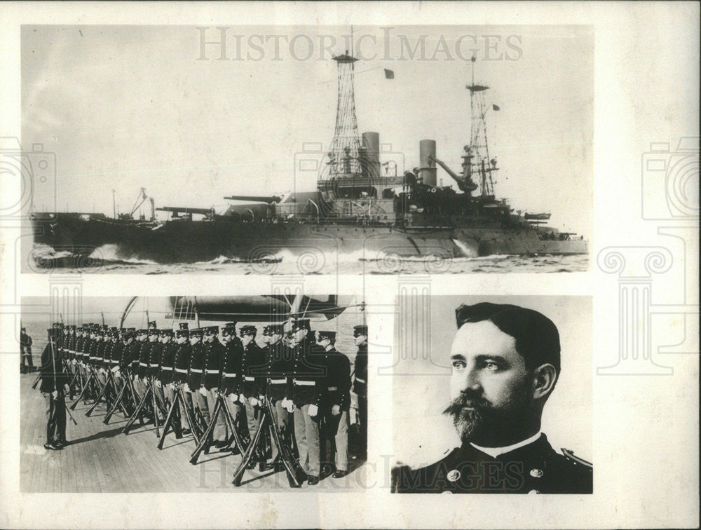 1914 Press Photo Captain Robert Russell of Marines - Historic Images