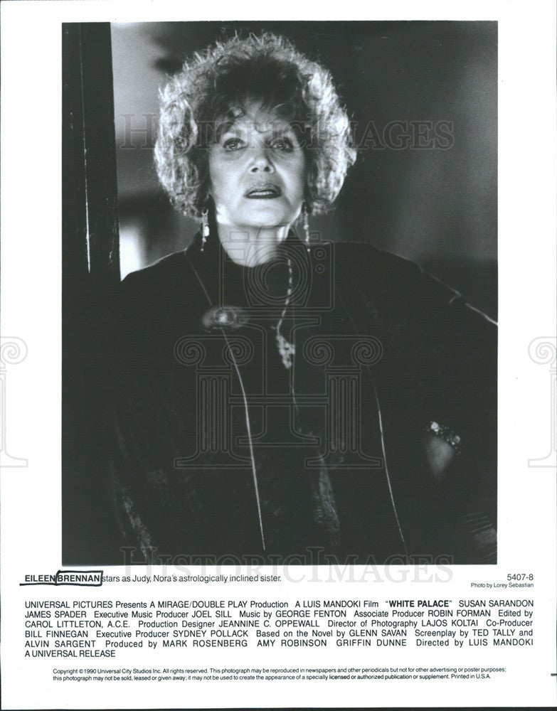 1990 Press Photo Eileen Brennan stars in &quot;White Palace&quot; - Historic Images