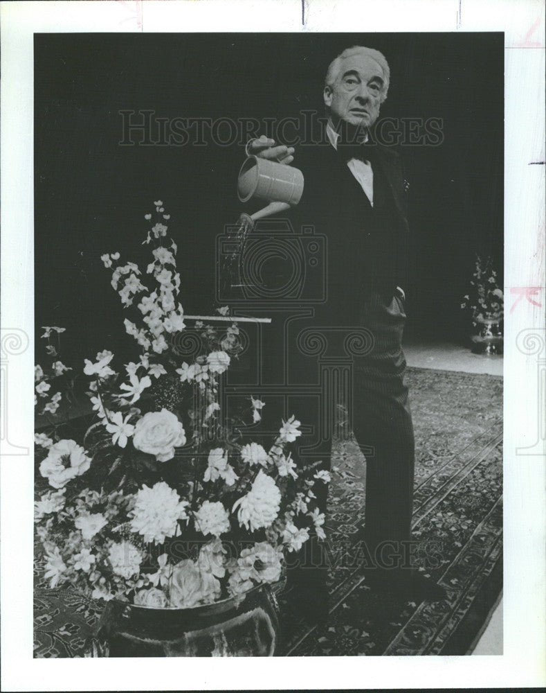 1979 Press Photo Watering Flowers - Historic Images