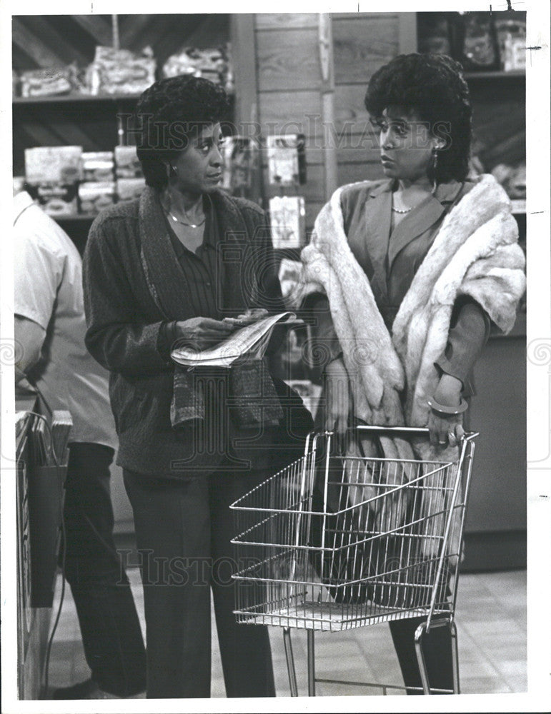 1986 Press Photo Marla Gibbs Jackee Harry Star Pick Six - Historic Images