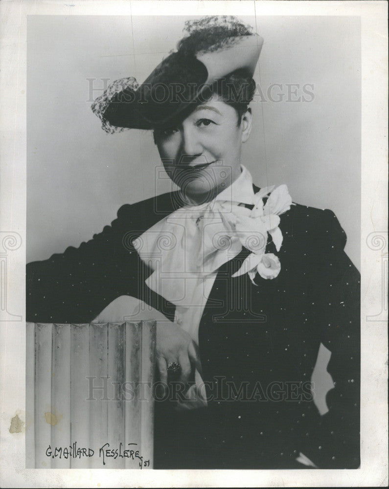 1952 Press Photo Lina Abarbanell Production Consultant Poray and Bess - Historic Images