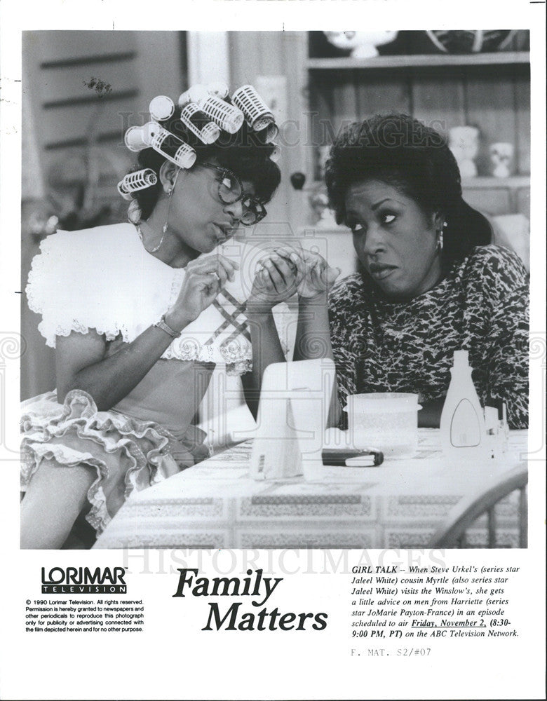 1991 Press Photo TV Program: Family Matters - Historic Images