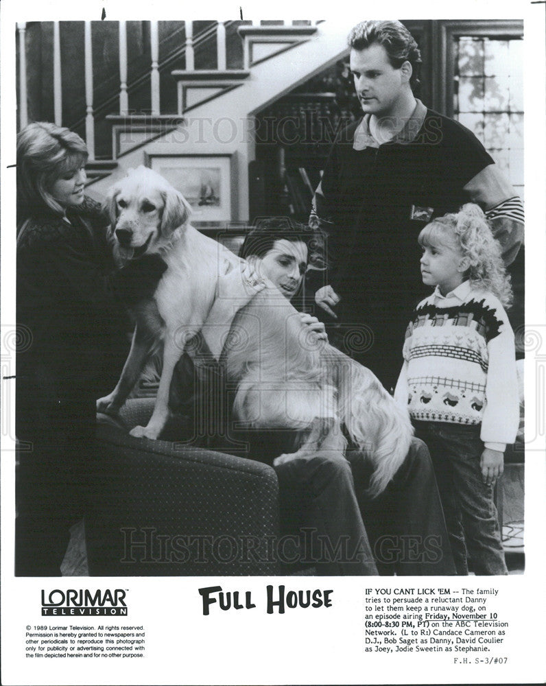 1989 Press Photo
Full House
Candace Cameron, Bob Saget, David Coulier, - Historic Images