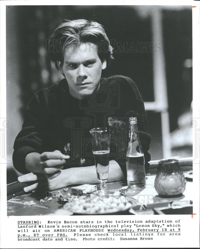 1988 Press Photo Kevin Bacon &quot;Lemon Sky&quot; - Historic Images