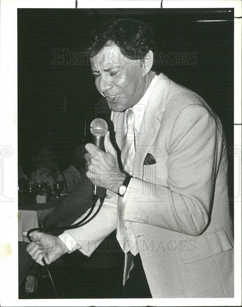 1981 Press Photo Singer Eddie Fisher - Historic Images