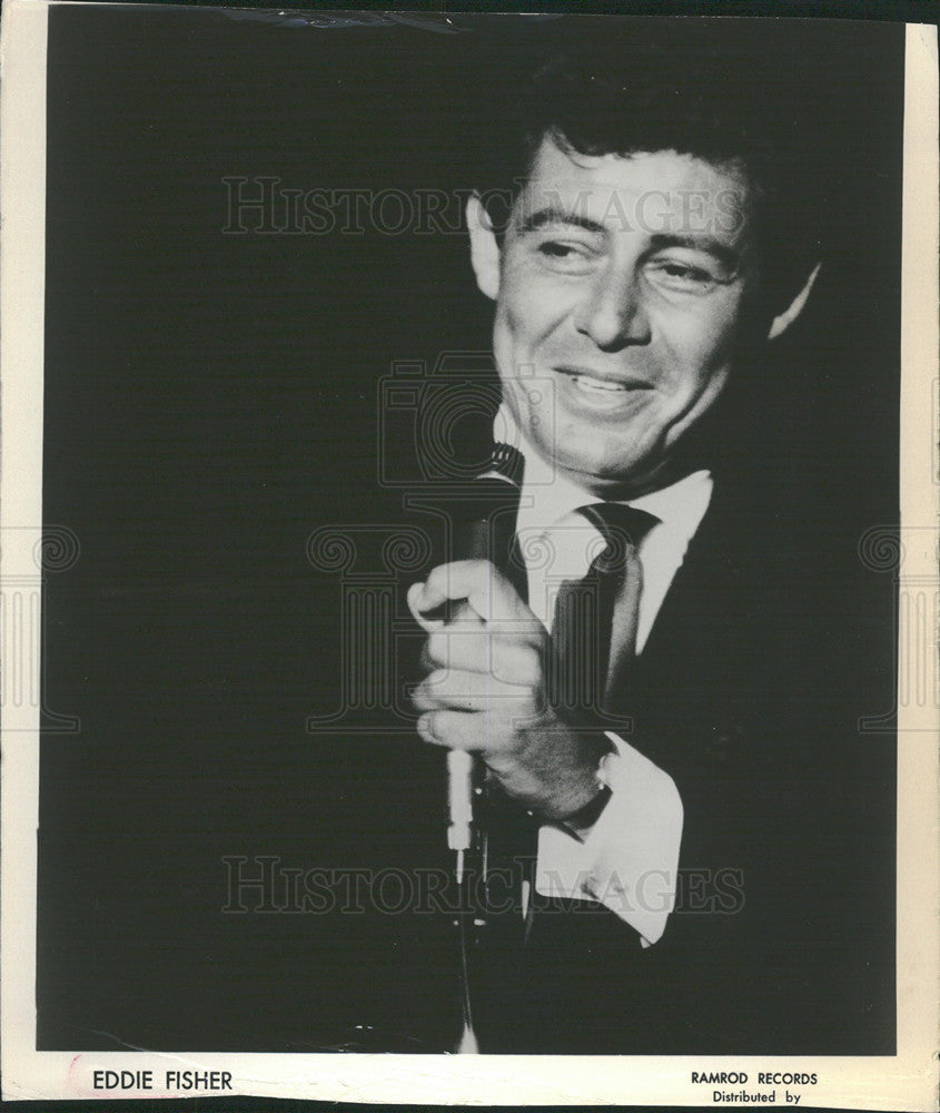 Press Photo Singer Eddie Fisher - Historic Images