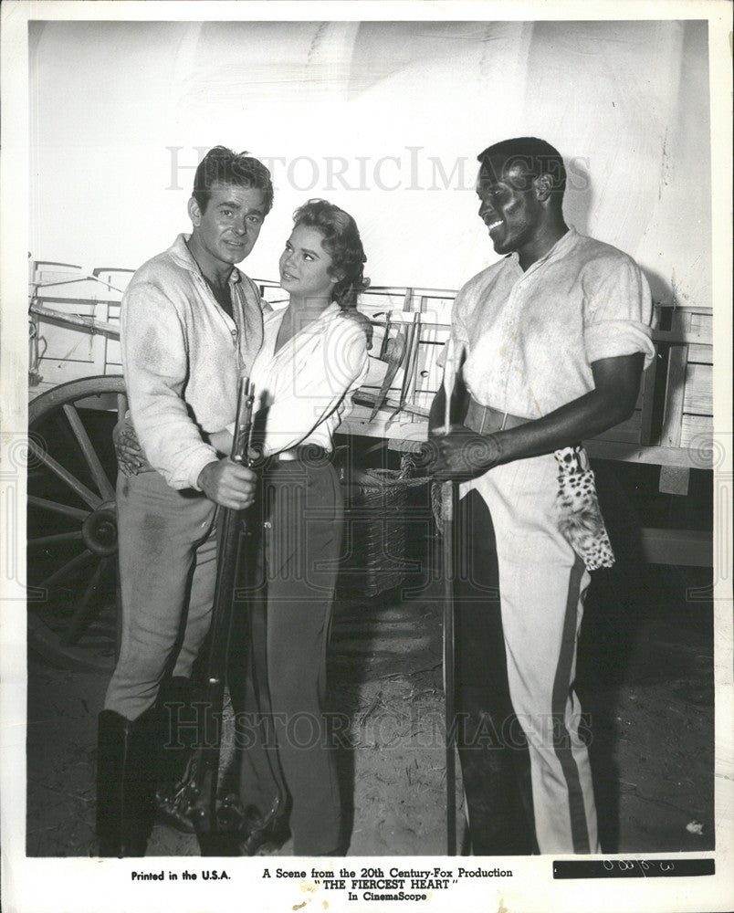 1961 Press Photo Rafer Johnson in &quot;The Fiercest Heart&quot; - Historic Images