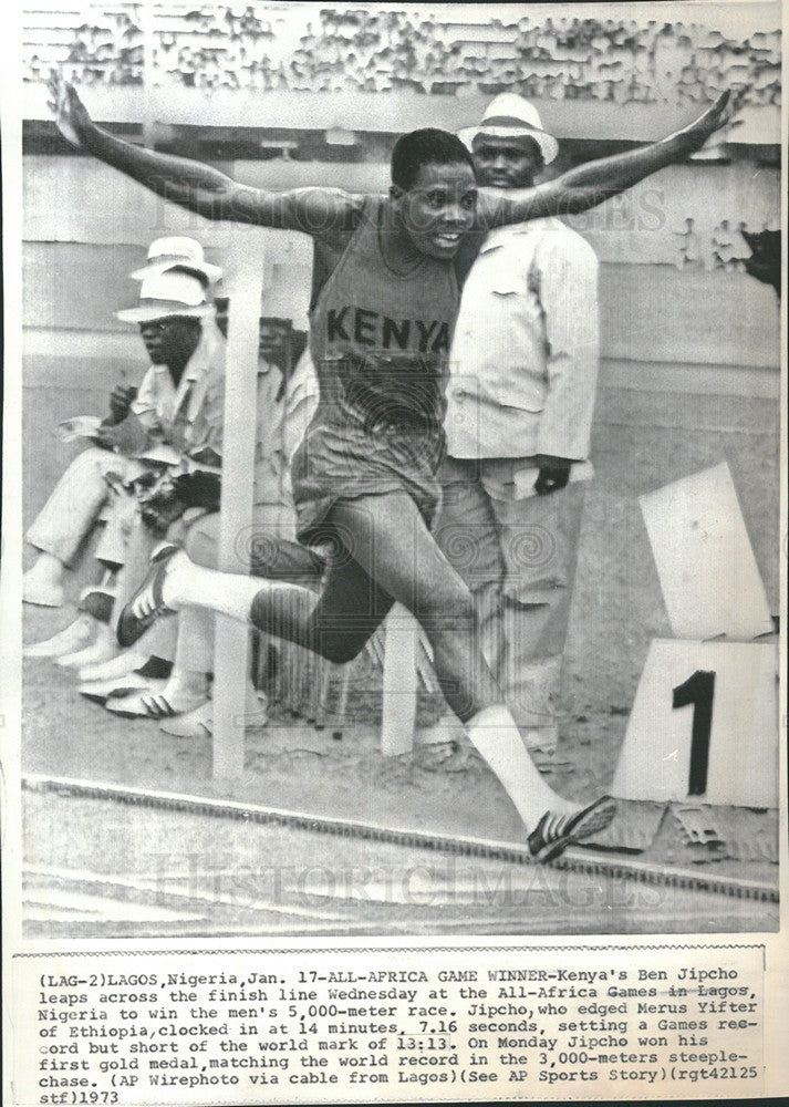 1973 Press Photo Ben Jipcho Kenyan Athlete Runner - Historic Images