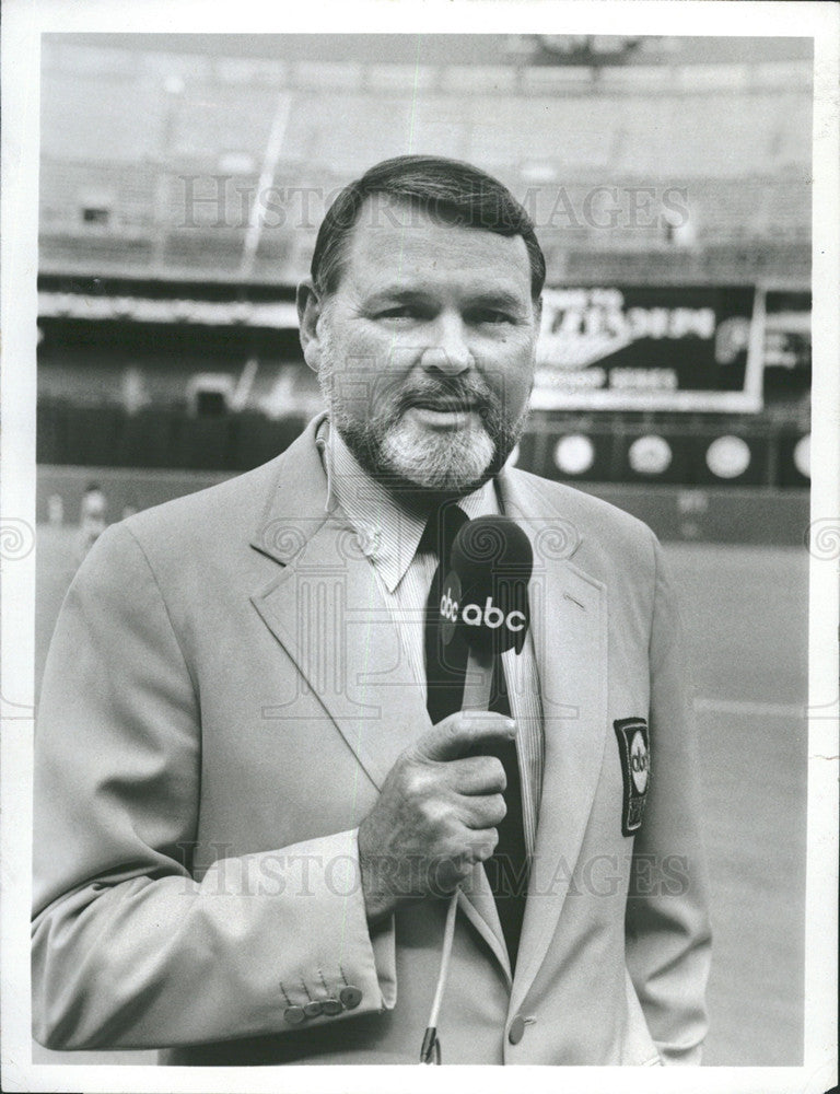 1980 Press Photo Keith Jackson American Sportscaster - Historic Images