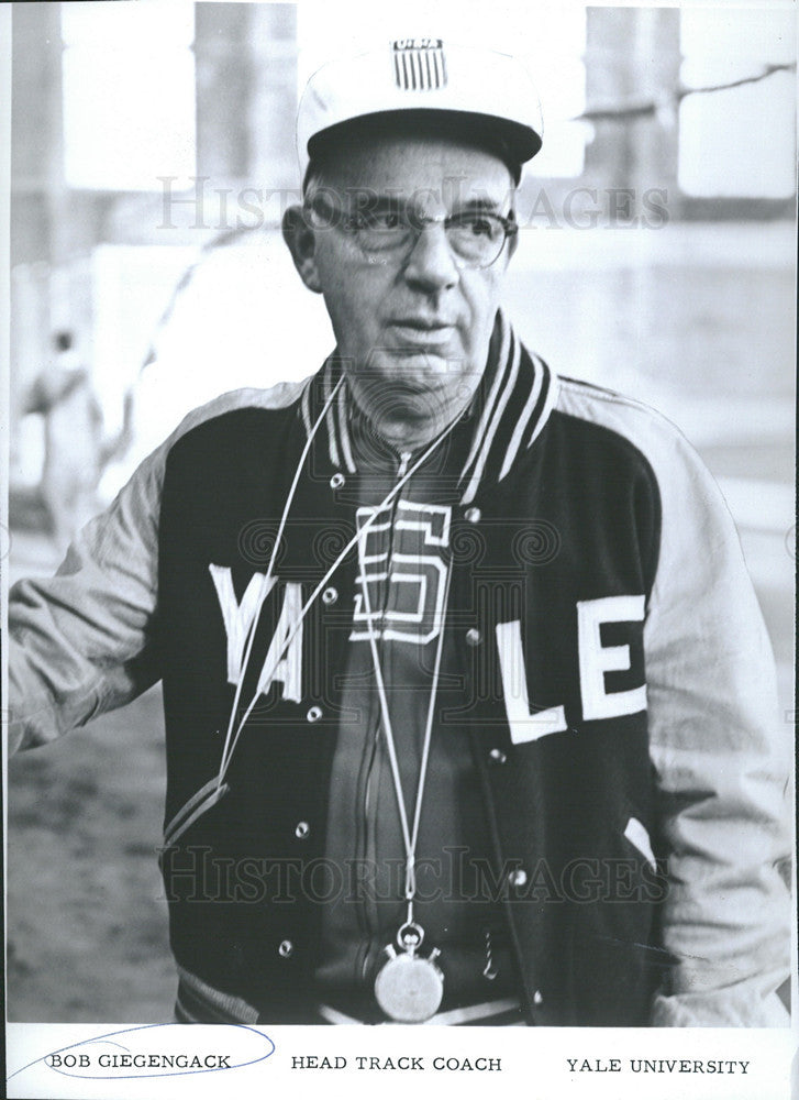 1965 Press Photo Bob Giegengack, Head Track Coach, Yale University - Historic Images