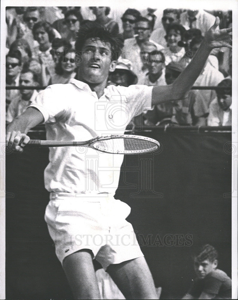 1965 Press Photo Frank Froehling National Doubles Tennis Championship - Historic Images