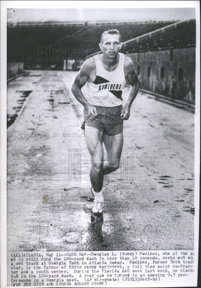 Press Photo
Douglas L. Fewlkes
33 years old
Runs 100-yard less than 10seconds - Historic Images
