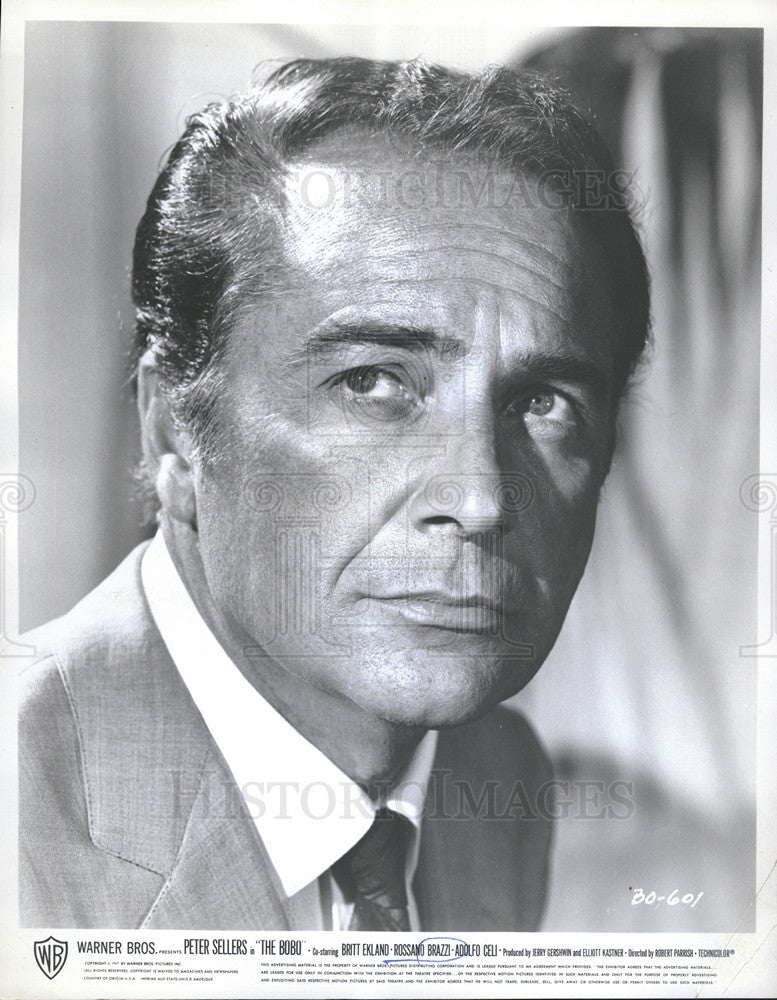 1971 Press Photo Rossano Brazzi Italian Film Actor - Historic Images