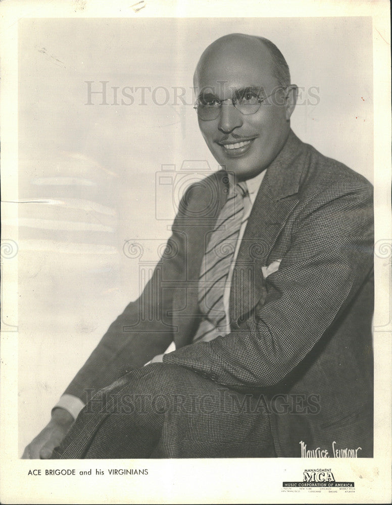 1958 Press Photo Ace Brigode American Dance Bandleader - Historic Images