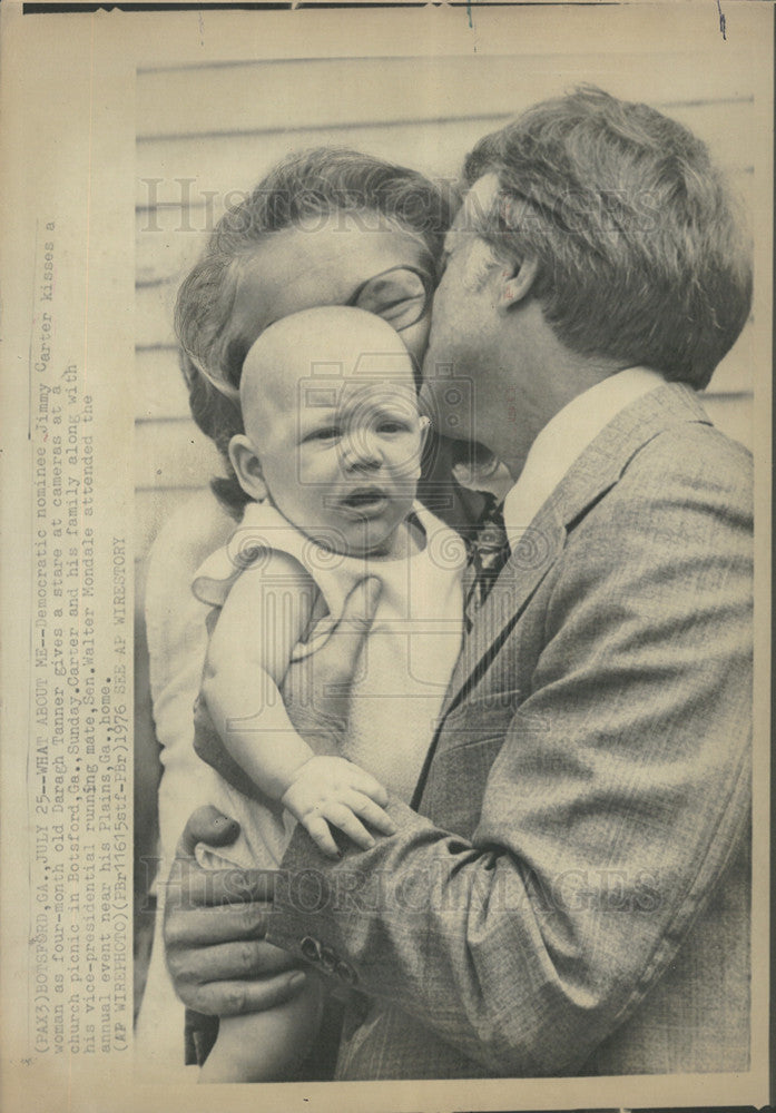 1976 Press Photo Democratic nominee Jimmy Carter - Historic Images