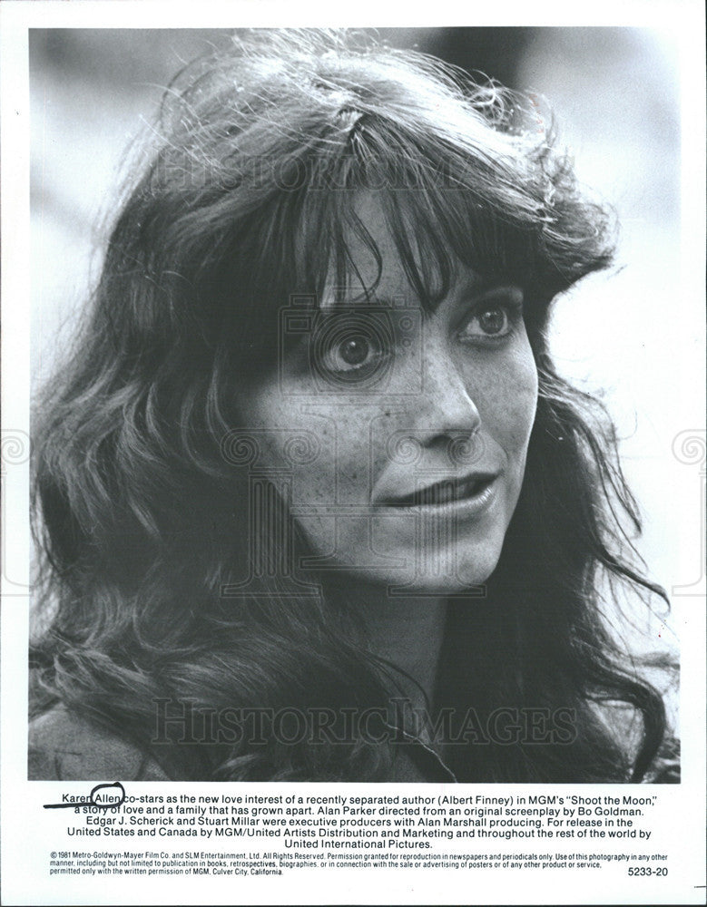 1982 Press Photo Actress Karen Allen in &quot;Shoot the Moon&quot; - Historic Images