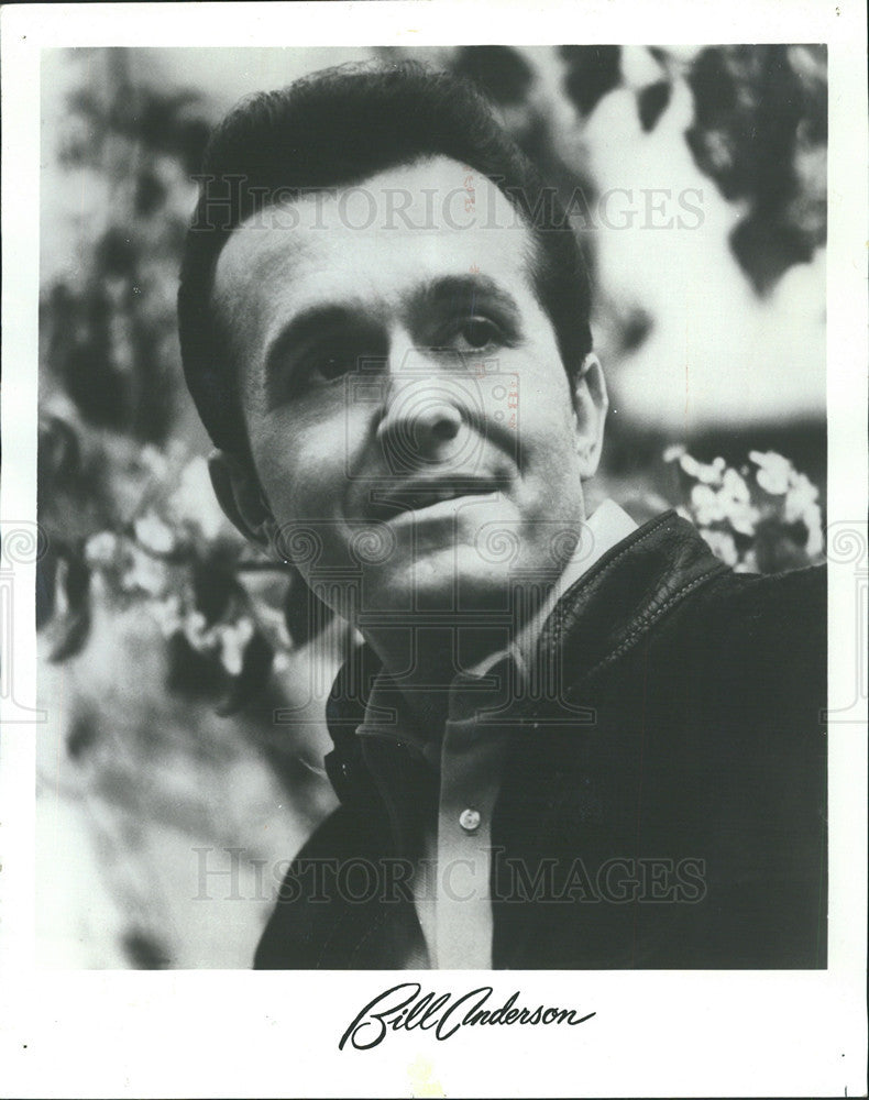1971 Press Photo Bill Anderson Country Music Singer Composer Star Hee Haw - Historic Images