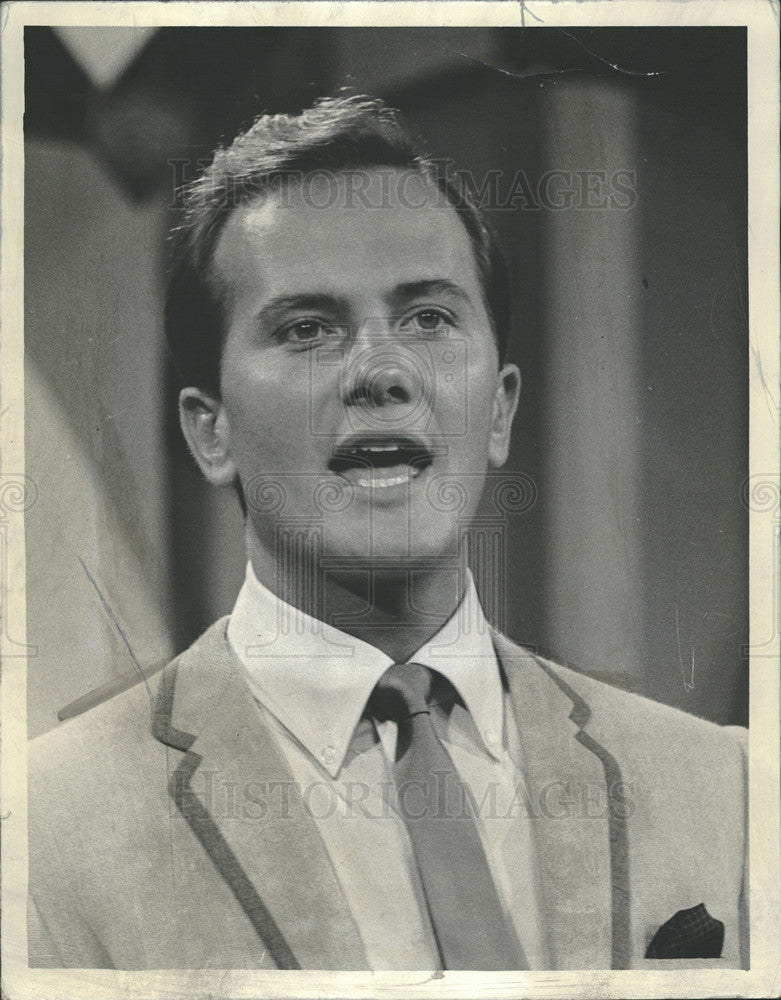 1956 Press Photo Charles Eugene Pat Boone NBC Show - Historic Images