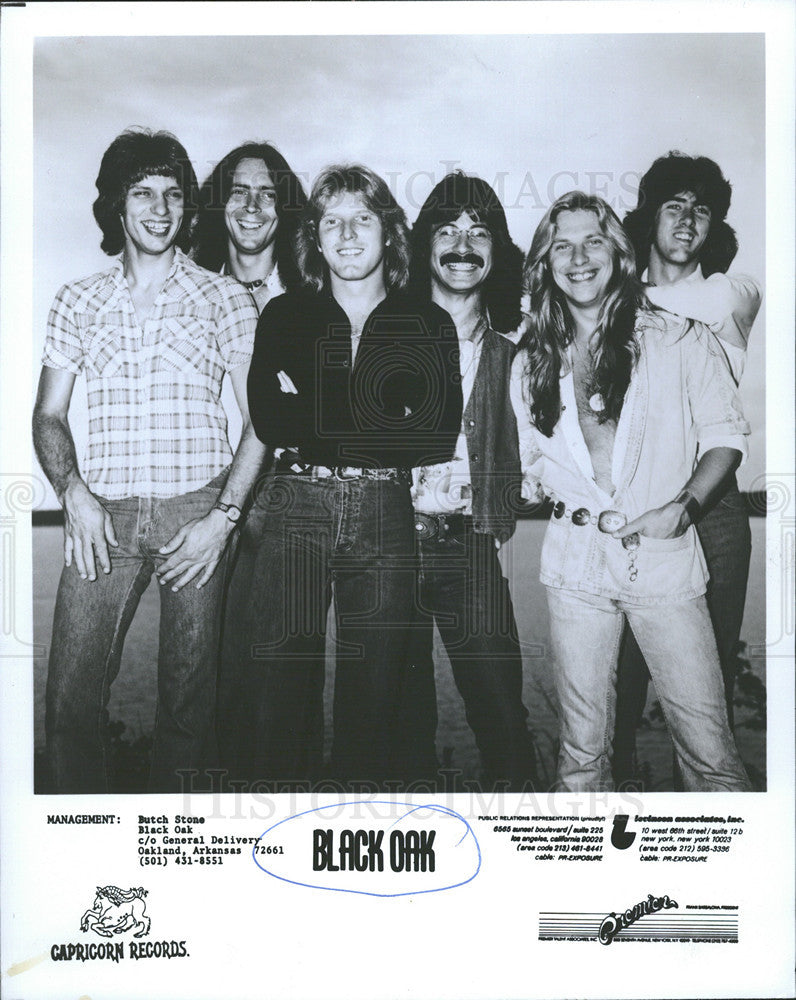 1977 Press Photo Black Oak Arkansas American Southern Rock Band Musicians - Historic Images