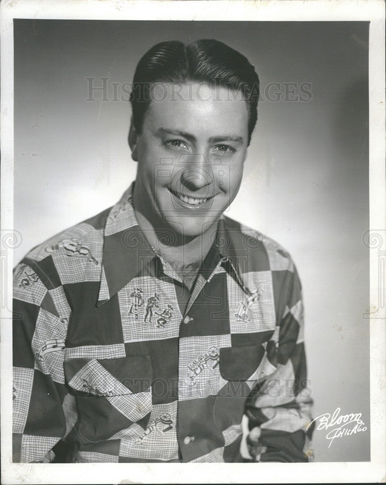 1950 Press Photo Bill Bailey WBKB Emcee of &quot;The Show Kids&quot; - Historic Images