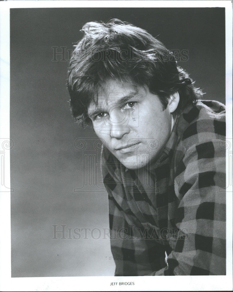 1986 Press Photo Academy Award Nominee Jeff Bridges Outdoors man Builder Cook - Historic Images