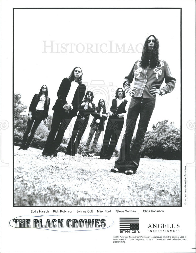 1994 Press Photo
Black Crowes
Eddie Harsch Rich Robinson Johnny Colt Marc Ford - Historic Images