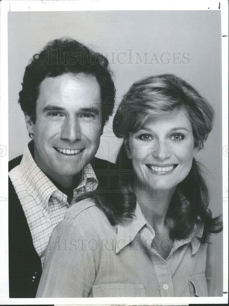 1981 Press Photo Bradford Dillman &amp; Mary Fran on &quot;King&#39;s Crossing&quot; - Historic Images