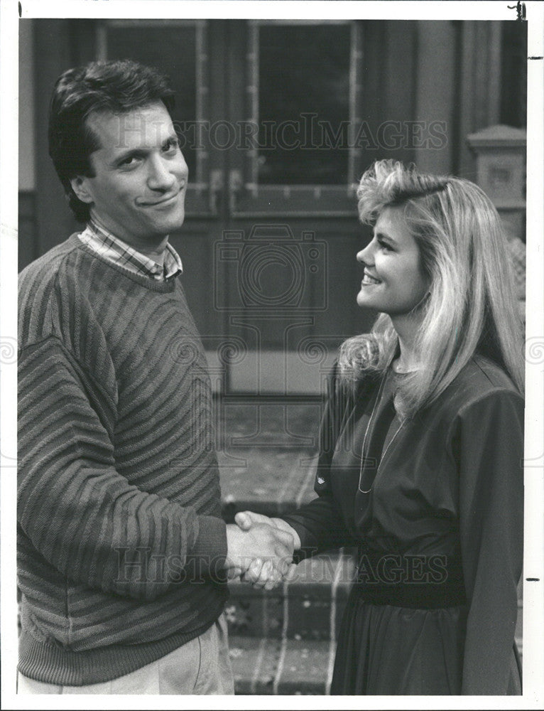 1988 Press Photo Sam Behrens and Lisa Whelchel in &quot;The Facts of Life&quot; - Historic Images