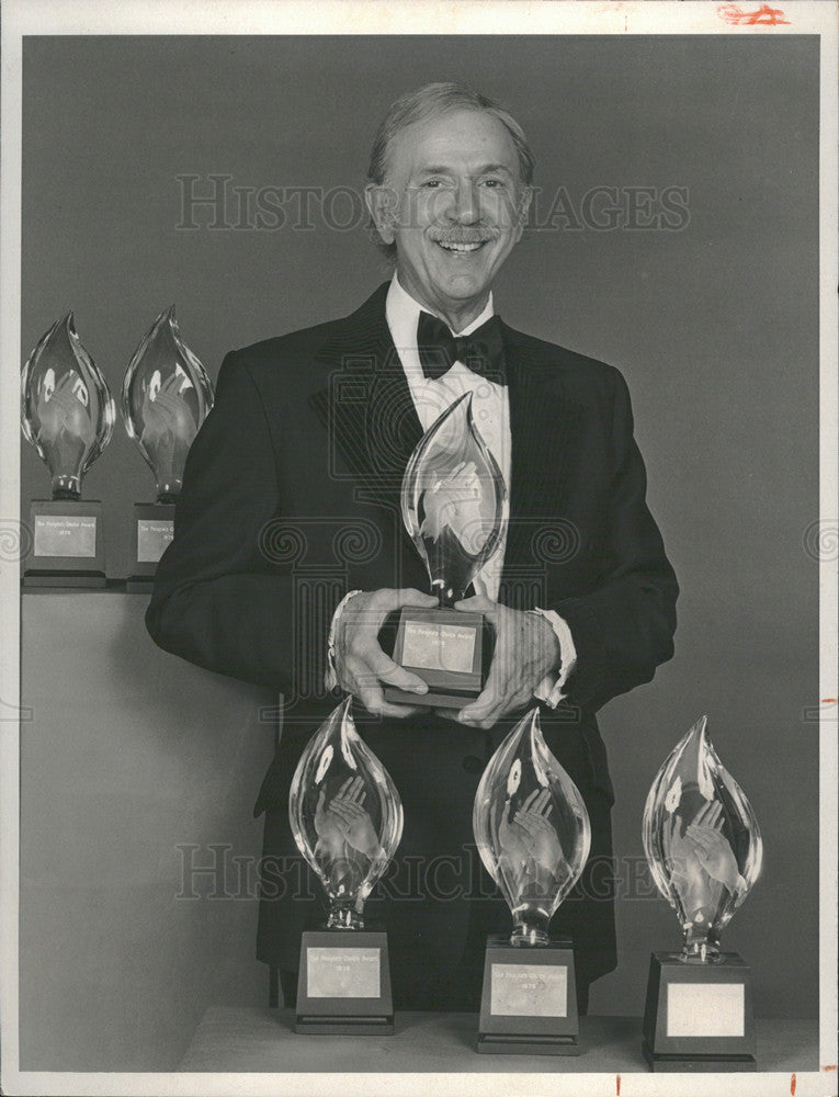 1976 Press Photo TV Comedian Star Jack Albertson, &quot;The People&#39;s Choice Awards&quot; - Historic Images