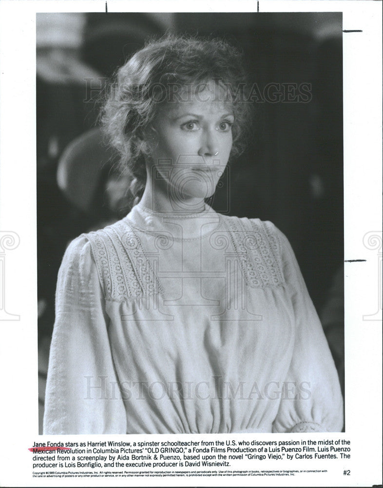 Undated Press Photo Jane Fonda in &quot;Old Gringo&quot; - Historic Images
