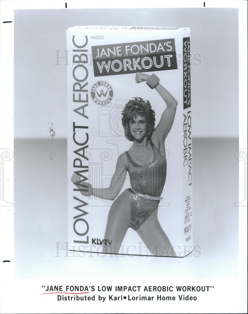 1992 Press Photo Cover Jane Fonda&#39;s Low Impact Aerobic Workout Video - Historic Images