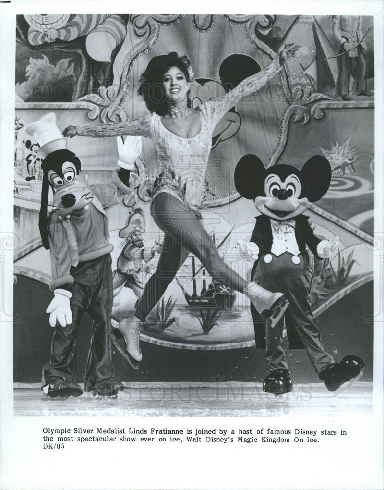 Undated Press Photo Linda Fratianne Skates In Walt Disney&#39;s Magic Kingdom On Ice Show - Historic Images