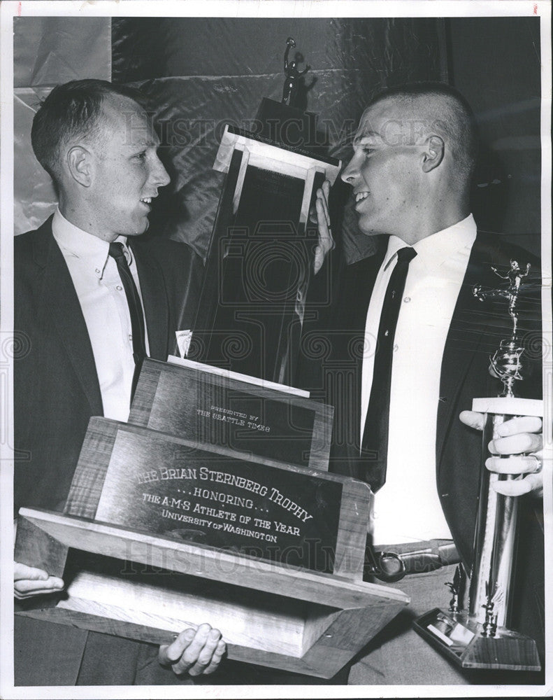 1966 Press Photo Dave Williams, Athlete of the Year, University of Washington - Historic Images