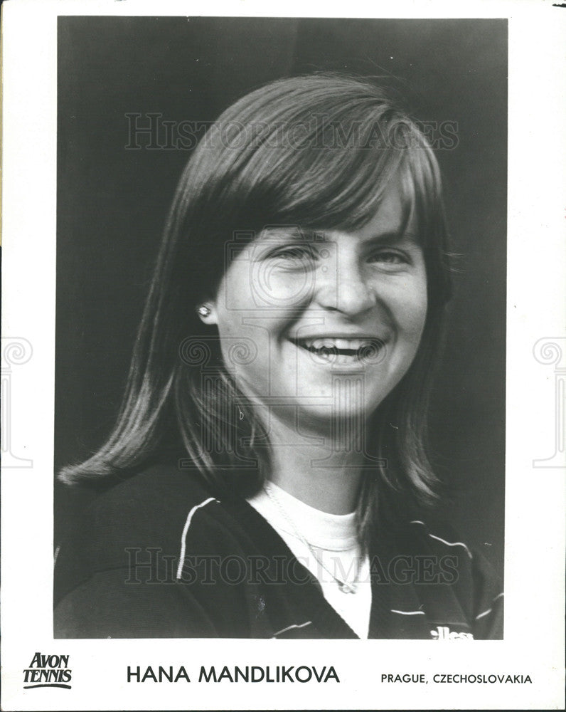 1981 Press Photo Tennis Player Hana Madlikova of Prague, Czechoslovakia - Historic Images